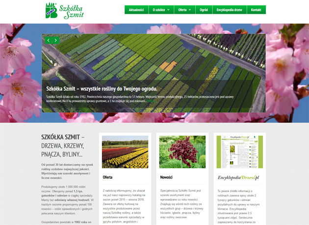 New image of Szmit Nursery on the Web!